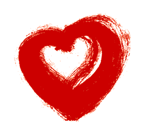 Gif animé coeur peinture